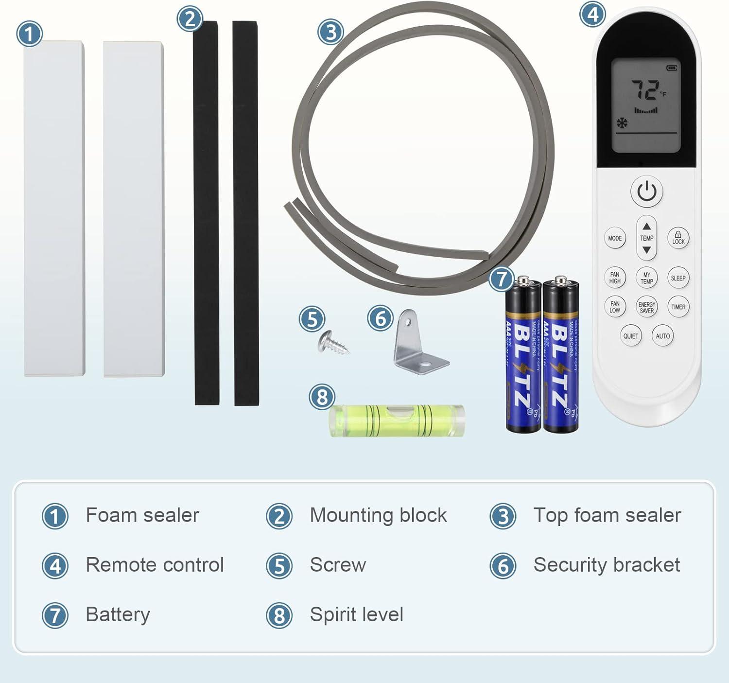 imageAntarctic Star 10000 BTU UShaped Window Air Conditioner Unit Cools up to 450 SqFt with 6 Modes 24H Timer Ultra Quiet Window AC Units with Full Window View Energy Saving Easy to Install White12 000 BTU Upgraded