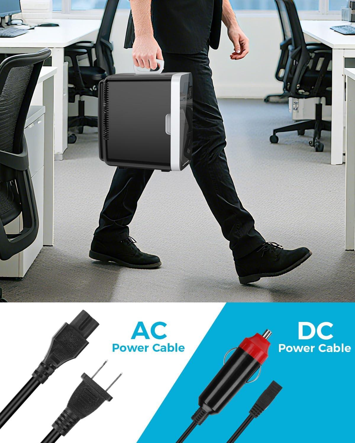 imageAntarctic Star Compact Mini Fridge 10L Portable Small Refrigerator 26 Gal Mini Fridge with ACDC Adapters Small Cosmetics Cooler for Beverage Food Makeup Bedroom Office Dorm BlackBlack