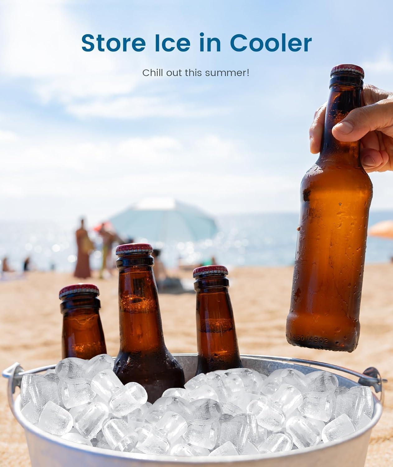 imageAntarctic Star Countertop Ice Maker Machine with Handle 2 Size Ice Cube 9 Cubes Ready in 6 Mins 26lbs24Hrs SelfCleaning Portable Ice Maker wBasket and Scoop for HomeKitchenCampingRV WhiteZ5812KBlack