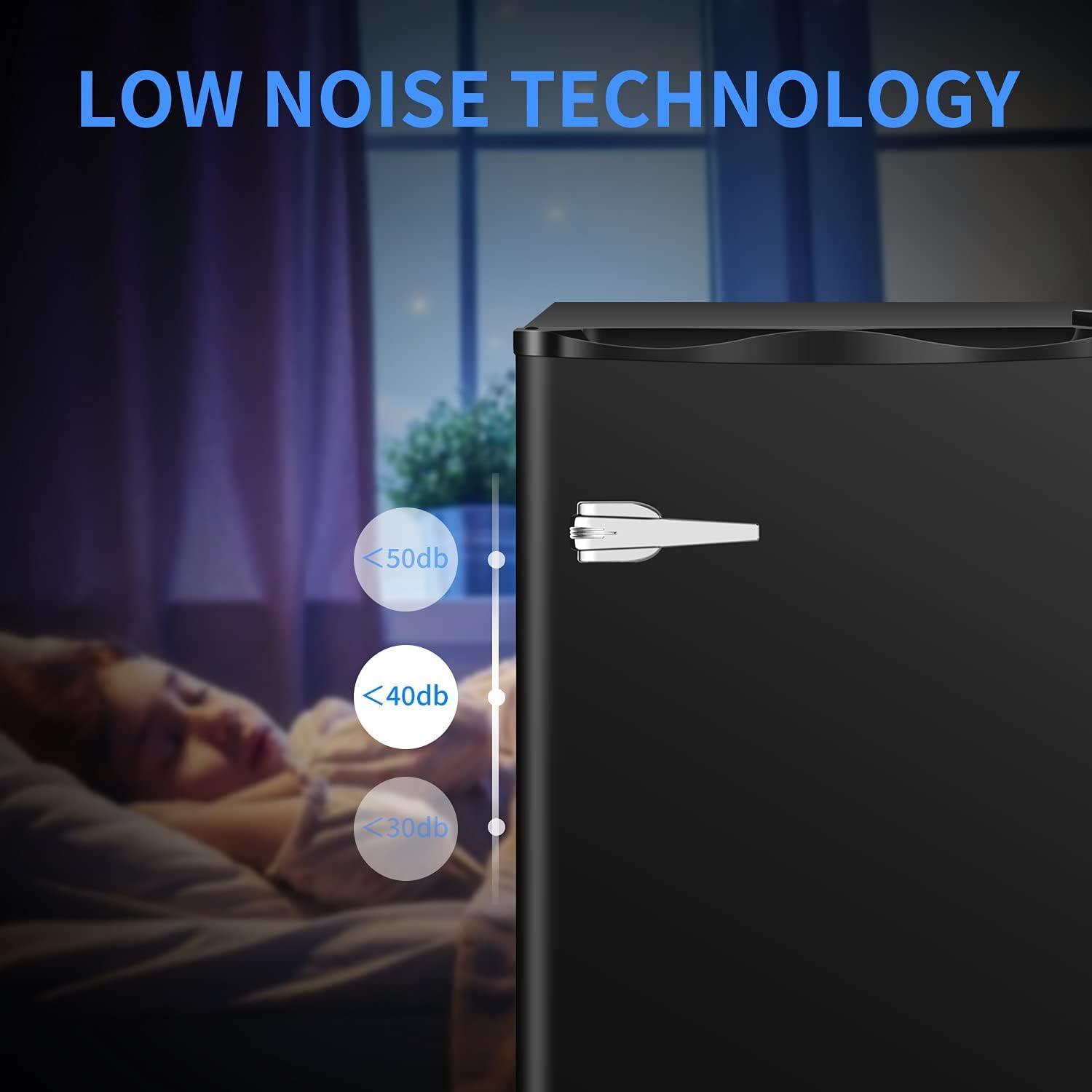 imageAntarctic Star Mini Upright Freezer 23 cuft Compact freezer with Removable Shelves and Adjustable Thermostatfor HomeKitchenOfficeBlackBLACK