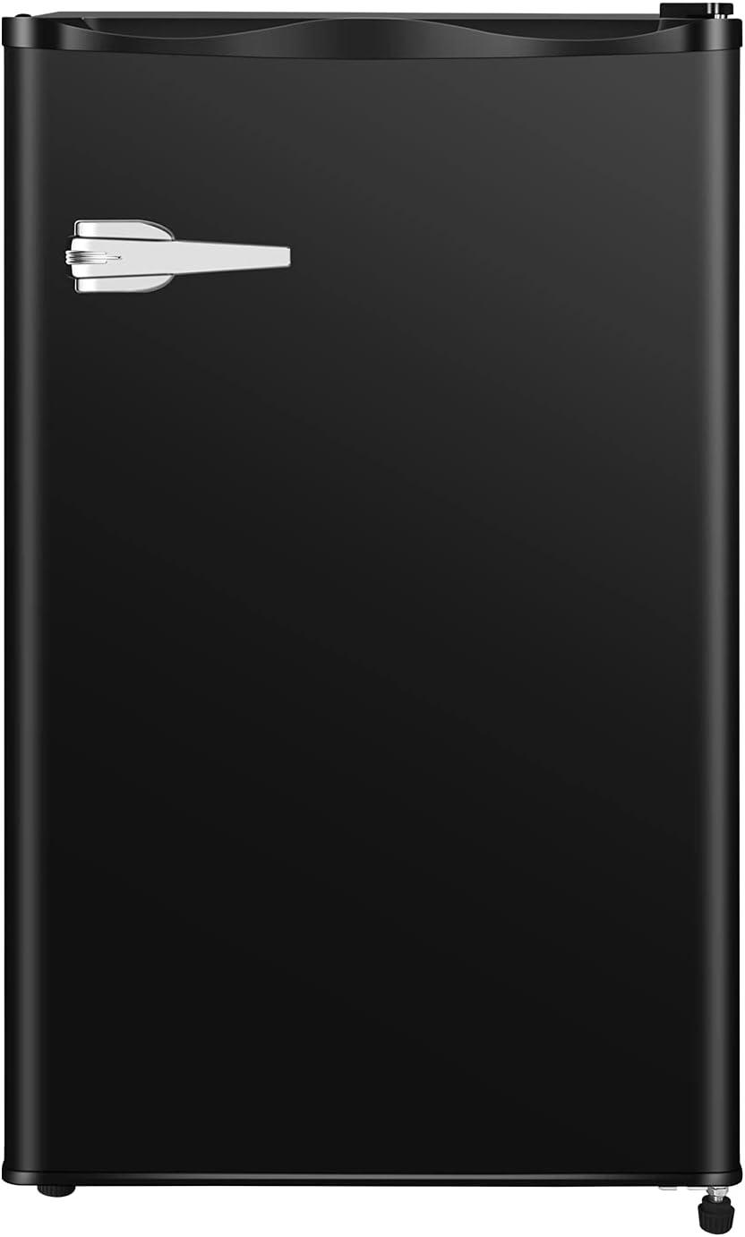 imageAntarctic Star Mini Upright Freezer 23 cuft Compact freezer with Removable Shelves and Adjustable Thermostatfor HomeKitchenOfficeBlackBLACK