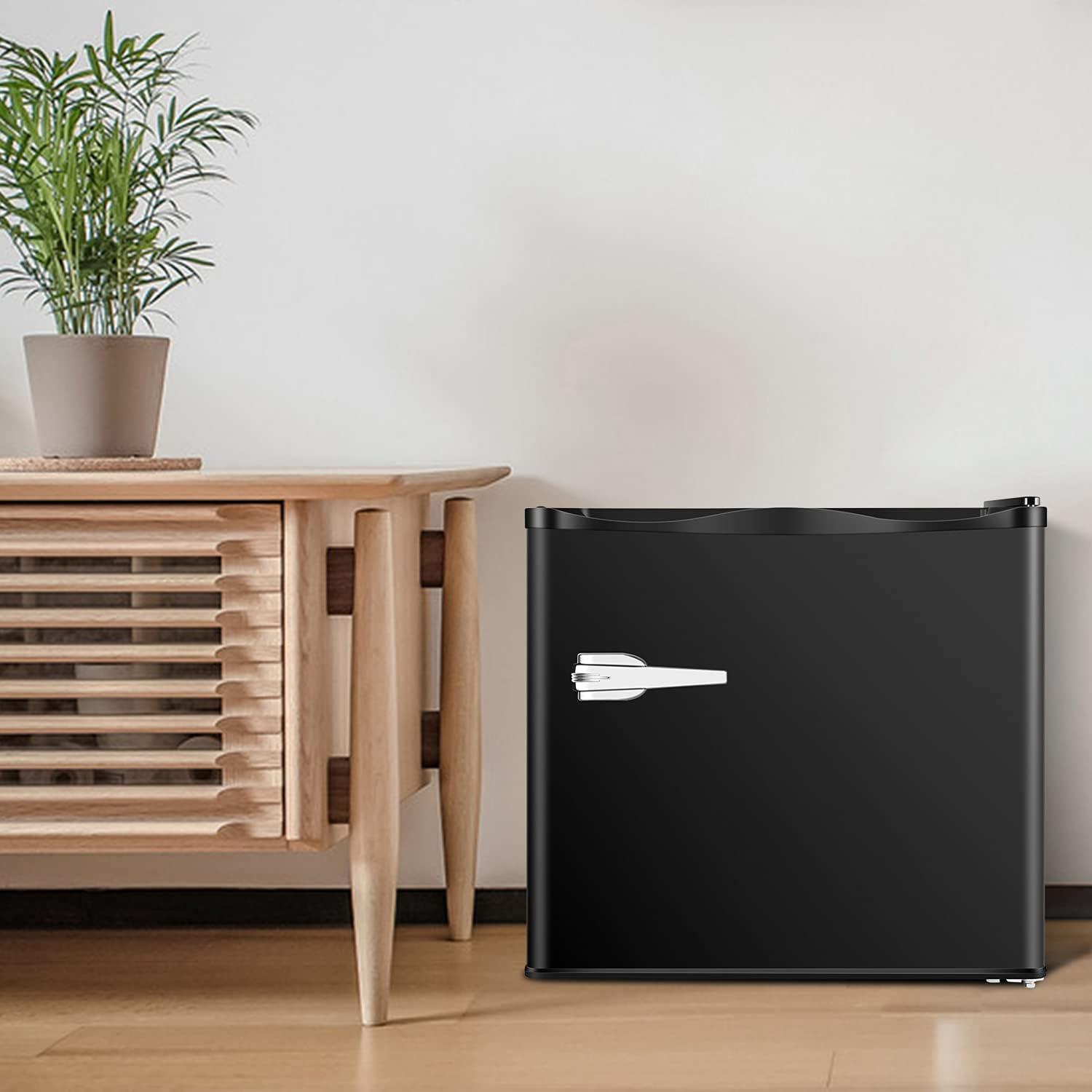 imageAntarctic Star Mini Upright Freezer 23 cuft Compact freezer with Removable Shelves and Adjustable Thermostatfor HomeKitchenOfficeBlackBLACK