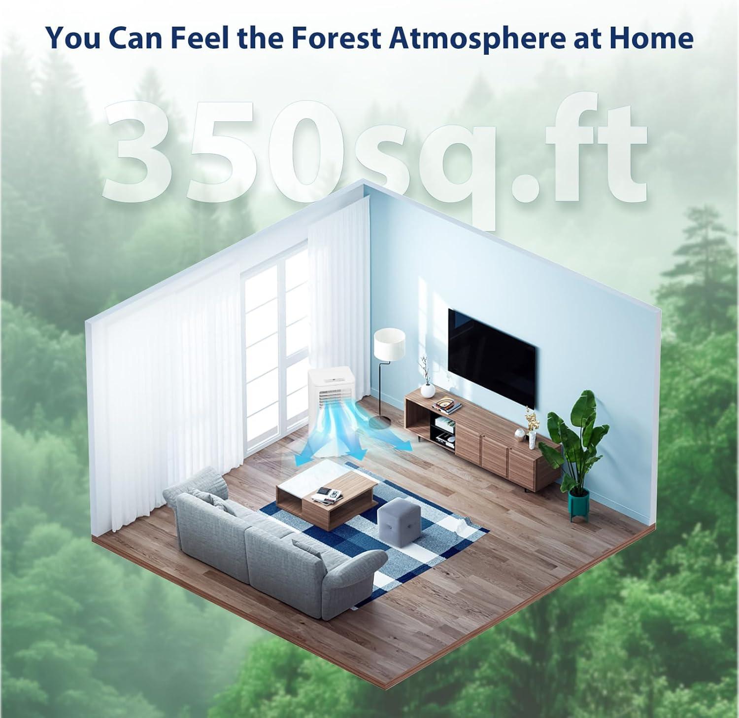 imagePortable Air Conditioners 8000 BTU with Remote Control 4 in 1 Free Standing Cooling AC with Fan ampamp Dehumidifier ampamp Cools 24H Timer Sleep Mode Windows Sealing Kit for Room8000 BTU