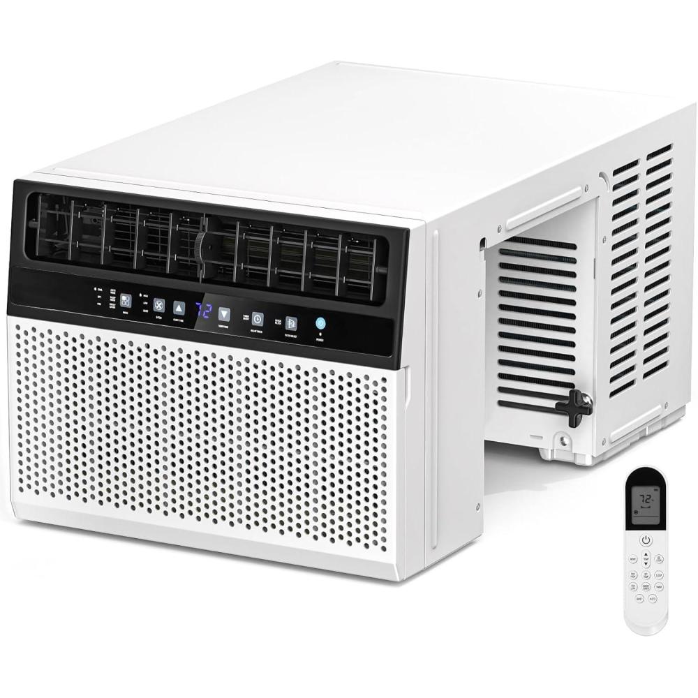 imageAntarctic Star 10000 BTU UShaped Window Air Conditioner Unit Cools up to 450 SqFt with 6 Modes 24H Timer Ultra Quiet Window AC Units with Full Window View Energy Saving Easy to Install White12 000 BTU Energy Saving