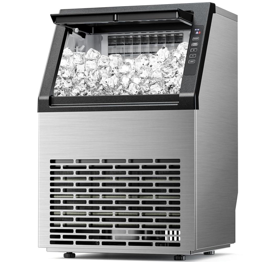 imageAntarctic Star Commercial Ice Maker Machine 66Lbs24H SelfCleaning Ice Scoop Freestanding Ice Cube Machine for Home Bar Restaurant Coffee Shop79Lbs24H