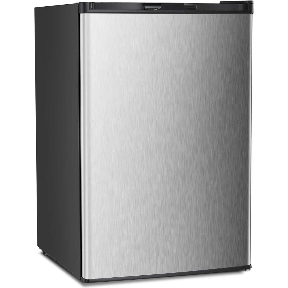 imageAntarctic Star Upright Freezer 30 Cuft Compact Mini Freezer with Reversible Single Door Temperature Control Removable Shelves Small freezer Stainless Steel for Dorms Home Office Silver