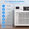 imageAntarctic Star 10000 BTU UShaped Window Air Conditioner Unit Cools up to 450 SqFt with 6 Modes 24H Timer Ultra Quiet Window AC Units with Full Window View Energy Saving Easy to Install White8 000 BTU
