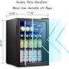 imageAntarctic Star 18L Beverage Refrigerator Cooler 24Can Mini Fridge with Quiet Compressor LED LightFreestanding Small Fridge with Electronic Temperature Control for Home and Bar4061 Black