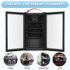 imageAntarctic Star 18L Beverage Refrigerator Cooler 24Can Mini Fridge with Quiet Compressor LED LightFreestanding Small Fridge with Electronic Temperature Control for Home and Bar4061 Silver