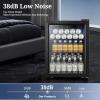 imageAntarctic Star 18L Beverage Refrigerator Cooler 24Can Mini Fridge with Quiet Compressor LED LightFreestanding Small Fridge with Electronic Temperature Control for Home and Bar4061 Black