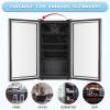 imageAntarctic Star 18L Beverage Refrigerator Cooler 24Can Mini Fridge with Quiet Compressor LED LightFreestanding Small Fridge with Electronic Temperature Control for Home and Bar4061 Black