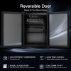 imageAntarctic Star 24 Bottle Wine CoolerCabinet Beverage Refrigerator Small Mini Wine Cellar Beer Soda Clear Glass Door Bar Fridge Quiet Operation Compressor Adjust Temp Control Freestanding 24 Cu ftBlack