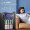 imageAntarctic Star 26cuft Mini Fridge 100 Can Beverage Refrigerator Wine CoolerCabinet Small Beer Soda Glass Door Counter Top Bar Fridge Freestanding Black