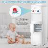 imageAntarctic Star 2in1 Water Cooler Dispenser with Builtin Ice Maker Freestanding Hot Cold Top Loading Water Dispenser 2 3 or 5 Gallon Bottle with Child Safety Lock White
