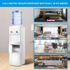 imageAntarctic Star 2in1 Water Cooler Dispenser with Builtin Ice Maker Freestanding Hot Cold Top Loading Water Dispenser 2 3 or 5 Gallon Bottle with Child Safety Lock White
