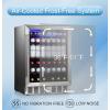 imageAntarctic Star 51 CuFt Beverage Refrigerator166 Can Wine CoolerLow NoiseTransparent Glass Door Efficient Cooling System with Safety Lock for Home Bar Office 24 Inch Stainless Steel Silver