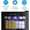 imageAntarctic Star Beverage Refrigerator Cooler 120 Can Glass Door Mini Fridge for Soda Cola Beer or Wine Constant Glass Door Small Drink Dispenser Clear Front Door for Home Bar 32cuftBlack