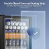 imageAntarctic Star Beverage Refrigerator Cooler 120 Can Glass Door Mini Fridge for Soda Cola Beer or Wine Constant Glass Door Small Drink Dispenser Clear Front Door for Home Bar 32cuftBlack