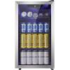 imageAntarctic Star Beverage Refrigerator Cooler68 Can 16 Bottle Mini Fridge for Soda Beer Wine ChampagneGlass Door Drink Dispenser Knob Controlfor Home and Bar17CuFtBlackSilver