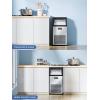 imageAntarctic Star Commercial Ice Maker 100lbs24H Under Counter Freestanding Ice Machines with 33lbs Storage Stainless Steel Self Cleaning Ice Makers for HomeBarRestaurantOutdoor