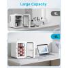 imageAntarctic Star Compact Mini Fridge 10L Portable Small Refrigerator 26 Gal Mini Fridge with ACDC Adapters Small Cosmetics Cooler for Beverage Food Makeup Bedroom Office Dorm BlackWhite