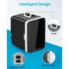 imageAntarctic Star Compact Mini Fridge 10L Portable Small Refrigerator 26 Gal Mini Fridge with ACDC Adapters Small Cosmetics Cooler for Beverage Food Makeup Bedroom Office Dorm BlackBlack