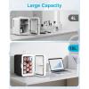 imageAntarctic Star Compact Mini Fridge 10L Portable Small Refrigerator 26 Gal Mini Fridge with ACDC Adapters Small Cosmetics Cooler for Beverage Food Makeup Bedroom Office Dorm BlackBlack