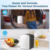 imageAntarctic Star Compact Refrigerator Portable Mini Fridge Skin Care 4L Capacity6 Cans for Bedroom Car Office ampamp Dorm Small Cooler for Cosmetics Beverage and Food BlackBlack Mirror