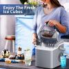 imageAntarctic Star Countertop Ice Maker 26 lbs in 24Hrs 9 Ice Cubes Ready in 6 Mins Portable Ice Machine with SelfCleaning One Click Button 2 Sizes of Bullet Ice for HomeKitchenOfficeDorm Grey