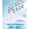 imageAntarctic Star Countertop Ice Maker Machine with Handle 2 Size Ice Cube 9 Cubes Ready in 6 Mins 26lbs24Hrs SelfCleaning Portable Ice Maker wBasket and Scoop for HomeKitchenCampingRV WhiteZ5812KBlack