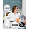 imageAntarctic Star Countertop Ice Maker Machine with Handle 2 Size Ice Cube 9 Cubes Ready in 6 Mins 26lbs24Hrs SelfCleaning Portable Ice Maker wBasket and Scoop for HomeKitchenCampingRV WhiteWhite