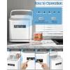 imageAntarctic Star Countertop Ice Maker Machine with Handle 2 Size Ice Cube 9 Cubes Ready in 6 Mins 26lbs24Hrs SelfCleaning Portable Ice Maker wBasket and Scoop for HomeKitchenCampingRV WhiteZ5812KWhite