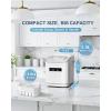 imageAntarctic Star Countertop Ice Maker Machine with Handle 2 Size Ice Cube 9 Cubes Ready in 6 Mins 26lbs24Hrs SelfCleaning Portable Ice Maker wBasket and Scoop for HomeKitchenCampingRV WhiteWhite