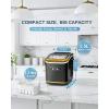 imageAntarctic Star Countertop Ice Maker Machine with Handle 2 Size Ice Cube 9 Cubes Ready in 6 Mins 26lbs24Hrs SelfCleaning Portable Ice Maker wBasket and Scoop for HomeKitchenCampingRV WhiteBlack