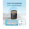 imageAntarctic Star Countertop Ice Maker Machine with Handle 2 Size Ice Cube 9 Cubes Ready in 6 Mins 26lbs24Hrs SelfCleaning Portable Ice Maker wBasket and Scoop for HomeKitchenCampingRV WhiteBlack