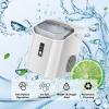 imageAntarctic Star Countertop Ice Maker Portable Ice Machine AutomaticCleaning Ice Makers 34Lbs24H Pebble Portable Ice Machine with Ice Scoop for Home Kitchen Bar Party GreyWHITE