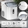 imageAntarctic Star Countertop Ice Maker Portable Ice Machine AutomaticCleaning Ice Makers 34Lbs24H Pebble Portable Ice Machine with Ice Scoop for Home Kitchen Bar Party GreyWHITE