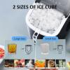 imageAntarctic Star Countertop Ice Maker Portable Ice Machine Basket HandleSelfCleaning Ice Makers 26Lbs24H 9 Ice Cubes Ready in 6 Mins for Home Kitchen Bar Party BlackBlack
