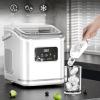 imageAntarctic Star Countertop Ice Maker Portable Ice Machine with Carry Handle 28Lbs24H 2 Sizes Bullet Ice 24H Timing 9 Cubes in 6 Mins OfficeKitchenBar WhiteWHITE