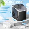 imageAntarctic Star Countertop Ice Maker Portable Ice MachineBullet Ice AutomaticCleaning Ice Makers 26Lbs24H 9 Ice Cubes Ready in 68 Mins for Home Kitchen Bar Party BlackBLACK