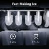 imageAntarctic Star Countertop Ice Maker Portable Machine with HandleSelfCleaning Makers 26Lbs24H 9 Cubes Ready in 6 Mins SL ice for Home Kitchen Bar Party Black