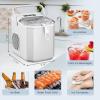 imageAntarctic Star Countertop Ice Maker SL Bullet Ice 28lbsDay 9 Ice Cubes in 6 Mins Portable Ice Machine with Ice Scoop and Handle SelfCleaning OneClick Operation for Kitchen Office Home White