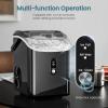 imageAntarctic Star Countertop Ice Maker with Soft Chewable Pellet Ice 34lbs24Hrs OneClick Operation SelfCleaning Portable Ice Machine with Ice Scoop for KitchenOfficeBarRV Grey13x12x9