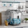 imageAntarctic Star Countertop Ice Maker with Soft Chewable Pellet Ice 34lbs24Hrs OneClick Operation SelfCleaning Portable Ice Machine with Ice Scoop for KitchenOfficeBarRV Grey13x12x9