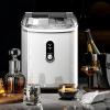 imageAntarctic Star Countertop Ice Maker with Soft Chewable Pellet Ice 34lbs24Hrs OneClick Operation SelfCleaning Portable Ice Machine with Ice Scoop for KitchenOfficeBarRV Grey13x12x9