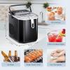 imageAntarctic Star Countertop Ice Maker26lbs24Hrs9 Bullet Ice Cubes Every 6 MinutesSLSelfCleaning countertop ice Makers with Basket and ScoopPerfect for Home Kitchen RV Camping Black