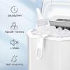 imageAntarctic Star Countertop Ice Maker26lbs24Hrs9 Bullet Ice Cubes Every 6 MinutesSLSelfCleaning countertop ice Makers with Basket and ScoopPerfect for Home Kitchen RV Camping WhiteWhite