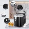 imageAntarctic Star Countertop Ice Maker26lbs24Hrs9 Bullet Ice Cubes Every 6 MinutesSLSelfCleaning countertop ice Makers with Basket and ScoopPerfect for Home Kitchen RV Camping Black
