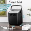 imageAntarctic Star Countertop Ice MakerPortable Ice Machine with Handle26 lbs Per Day 9 Ice Cubes in 6 MinsselfCleaning Ice Maker with Scoop and Basket for HomeKitchenCampingRVBlack
