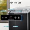 imageAntarctic Star Countertop Ice MakerPortable Ice Machine with Handle26 lbs Per Day 9 Ice Cubes in 6 MinsselfCleaning Ice Maker with Scoop and Basket for HomeKitchenCampingRVBlack
